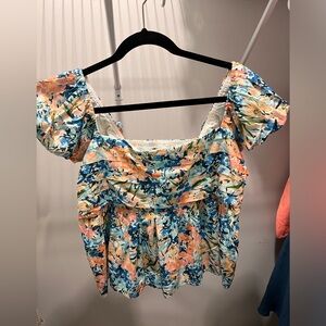 Floral A&F Blouse